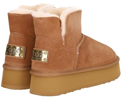 OOG Boots Damen Lederboots Stiefel mit Schleife, Schneestiefel echtes Leder (6166 Rosa, Erwachsene, Damen, 39, Numerisch, EU Schuhgrößensystem, M)