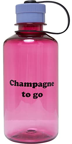 URBAN CLASSICS Petaca Portátil De Plástico, Petaca Para Escalada, Camping, Bar, Barbacoa, Fiesta - Champagne To Go / Gin To Go / Beer To Go - 0,6 L