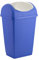 axentia Mülleimer, blau, weiß, ca. 50 l