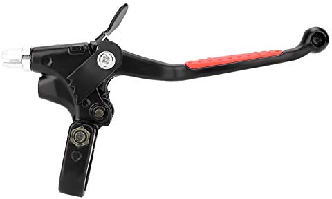 Bremshebel Fahrrad, Fahrrad Bremshebel, Aluminiumlegierung + ABS Leichter Motorradbremslenker Design mit Langem Griff Bremshebel Motorrad für 50CC 60CC 80CC Motorisiertes Fahrrad