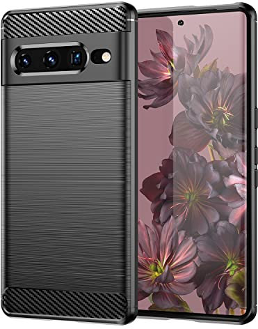 TingYR Coque pour Google Pixel 7 Pro, Housse Silicone Ultra Mince, TPU Silicone, Anti Rayure, Anti Chute, Durable, Housse Étui pour Google Pixel 7 Pro Smartphone.(Noir)