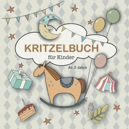 Kritzelbuch. Erstes Malbuch für Kleinkinder. Als Geschenk für Mädchen und Jungen: ab 2 Jahre