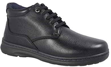 Luisetti Botines Hombre con Cordones, de Estilo Casual, confeccionado en Piel Natural 100% Botas TARY 32404NA Talla 43 Color Negro