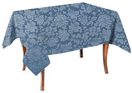 MyVorrei Tischdecke, rechteckig, schmutzabweisend, Jacquard, Polyester, 100 % 135 x 180 cm, mit 6 Servietten