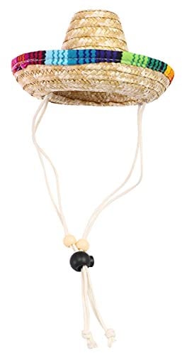iplusmile Dog Sombrero Hat for Chihuahua Costume for Parties Birthdays Halloween and Cinco De Mayo Celebrations Fits Teacup to Dogs
