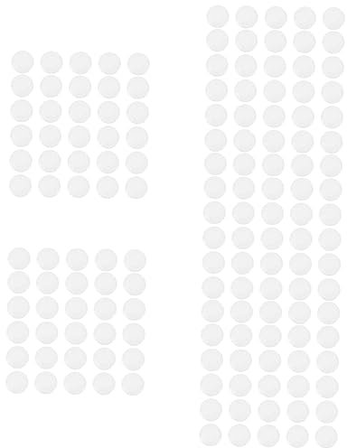 MAGICLULU 5 Sets Praktische Kittaufkleber Runde Form Posteraufkleber Nicht Abfärbende Wandaufkleber Wiederverwendbare Türgriffabdeckungen Leicht Abzuziehen 30 Stück * 5