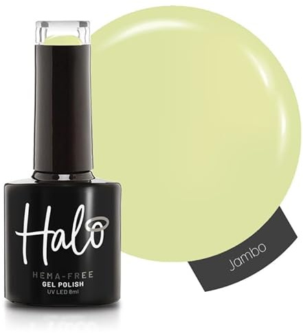 Halo Gel Polish 8ml - Jambo. UV/LED Gel Nail Polish, Long Lasting & Easy To Apply. Nail Art Colours For Manicure & Pedicure. Gel Polish For Professional & Home Use.