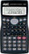Alevar AVC Wissenschaftlicher Taschenrechner 10 + 2 Ziffern, 401 Funktionen, Display 2 Zeilen und Hartschalenhülle, Format 8 x 15,5 x 1,7 cm, Farbe Schwarz, 1 Stück