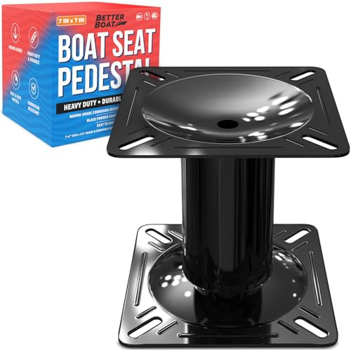 Better Boat Bootssitz-Halterung, Bootssitz-Halterung für Jon-Bootsitze oder Bass-Bootsitz, Sockel, Stuhlstütze, Sockel-Set, Plattenständer, Bootssitzverlängerung, Bootssitz-Basis, 17,3 cm Erhöhung