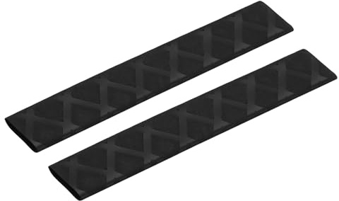 sourcing map 2 stücke 18mm Dia Drum Stick Tape Drumstick Grips Heat Shrink Wrap Anti Slip für Drum Percussion Drumming, Schwarz