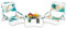 #WEJOY 2 Strandkörbe und Tisch Set Leicht & Faltbar Rucksack Strandkorb für Outdoor Strand Rasen Camping Picknick Cyan/Orange Strandkörbe Set