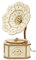 LOVIVER Puzzle 3D en bois Gramophone, Kits de construction mécanique, boîte à musique à manivelle, boîte à musique mécanique pour la famille des, modèle A