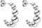 PURELEI® Bubbly Ohrringe (Silver) – Damenohrringe aus langlebigem Edelstahl – Wasserfeste Ohrringe Damen – 1,8 cm Durchmesser – Modeschmuck für deinen individuellen Look