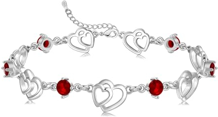 Cosie Lily Damenarmband 925er Sterlingsilber Herzarmbänder Damenschmuck Geschenk für Sie Zum Valentinstag Geburtstag