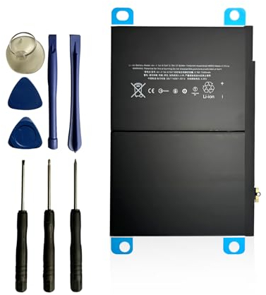GDDGFVKV Batteria per laptop 3,76 V 27,62 Wh A1566 A1567 A1547 compatibile con iPad 6 Air 2 MGLW2LL/A MGL12LL/A MGTX2LL/A MGTY2LL/A MGKL2LL/A