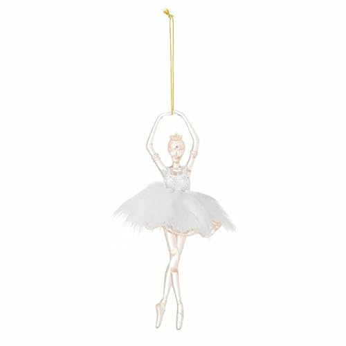 Bloomingville Misty Ornament, Kunststoff, White, Ø11,5xH18 cm