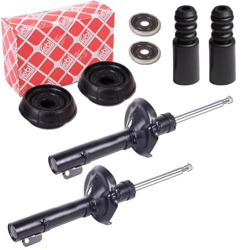 BandelOne enthält 2x Gasdruck Stoßdämpfer + Febi Domlager vorne für Twingo II Clio II