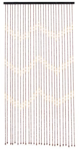 OZLCUA Bambus-Vorhang Vintage-Stil Bambus Perlen Vorhang Tür hängen Blind Bildschirm Perlen Holz Vorhang dekorative Dekovorhangrr