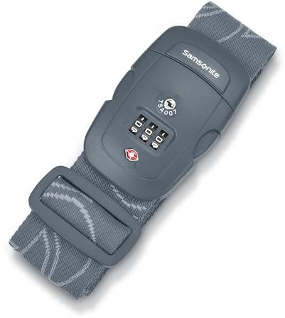 Samsonite Cadenas à Combinaison à 3 Cadrans - Certifié TSA - Bleu Ardoise - Cadenas Samsonite et Accessoires de sécurité