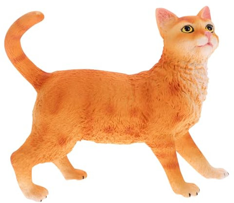 ifundom Modelo De Gato Mascota De Plástico Realista Figura Decorativa De Gato para Adorno para Juguetería y Colección