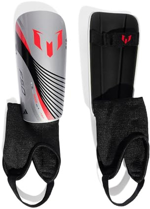 adidas Performance Messi SG Match Schienbeinschoner Kids silberrot, M Kinder