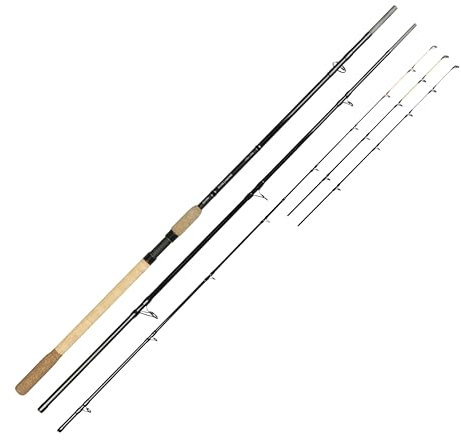 SPRO Petri Feeder 3,90m, 250g Wurfgewicht – Angelrute - Feederrute für schweres Feederangeln – Strong All-Round Feeder Rute, Deadbait Angelrute- zum Angeln auf Karpfen, Zander, Hecht und Barsch.