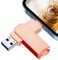 EOZNOE 64Go Clé USB pour iPhone, Clé USB 3.0 en Métal pour iPhone, Clef USB Mémoire Externe Haute Vitesse Compatible avec iPhone/Android/PC