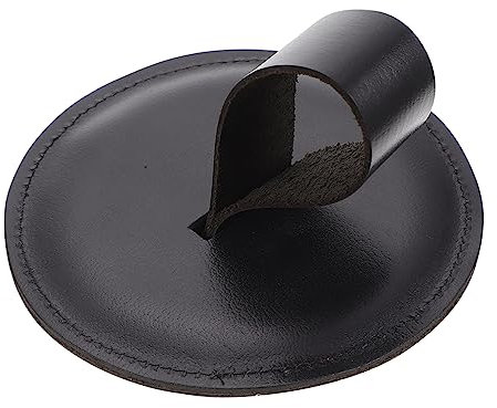 Genérico 1 Juego Pad de platillos del ejército instrumento Almohadilla de protección de platillo elegante cajas de percusion color correa de platillo pad de platillos de banda Cuero