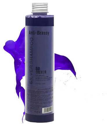 Rostblant 218ml Anti-Gelb-Shampoo, Professionelles Lila Toning Shampoo für blondes, gebleichtes Haar, Revitalisiert gebleichtes Haar