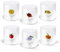 w d Lifestyle – w d KIT016 - Set di 6 Bicchieri in vetro borosilicato FRUTTA