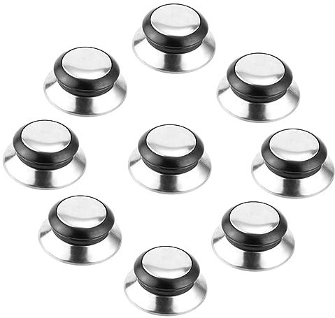 Cabilock 9pcs Replaceable Pot Lid Handle Knob Wear-resistant Lid Handle for Household Pan for Judge Saucepan and Compact Use