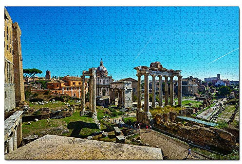 Italien, Forum Romanum, Rom, Puzzle, 1000 Teile, Spiel, Kunstwerk, Reise-Souvenir, 70 x 50 cm