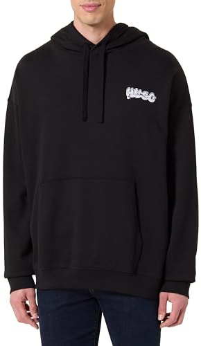 HUGO Men's Nyrohood Sweatshirt, black, XS