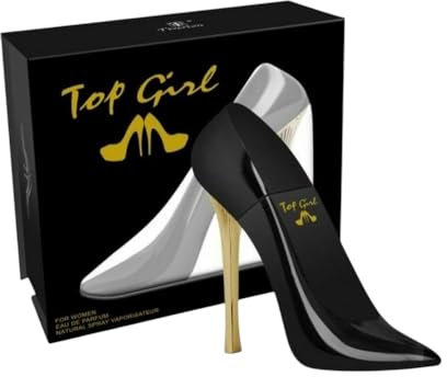 Damen Parfum » Schwarzer Stiletto » 100 ml blumiges Parfüm für Frauen » Tiverton Top Girl » Flakon als Absatzschuh