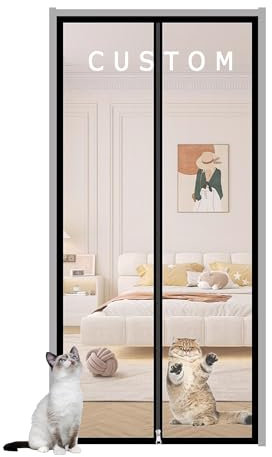 Insektenschutzgitter für Haustiere, individuelle Größe, Katzenresistent, kratzfest, Moskitonetz, verhindert das Entweichen von Haustieren (B x H): 110 x 220 cm