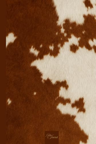Girls Who Journal Brown Cow Print Journal: 120-Page Lined Notebook for Daily Journaling, Manifestation, and Hot Girl Energy