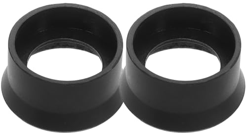HANABASS 2 Pack Binocular Eye Cups Replacement Microscope Eyepiece Rubber Eyecup Guards Anti Glare Eyepiece Cover Accessory for Stereo Microscope and Binoculars Easy Install 2 Pack