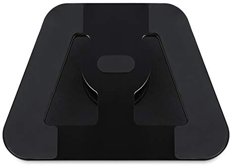 Aumotop Speaker Mount for Echo Show 8, Aluminum Stand Holder, Anti-Slip Bottom Pads, Easy Angle Adjustment, Great for Bedroom Setup, Black