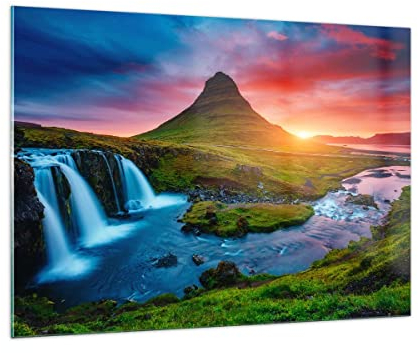 ARTTOR Glasbild 100x70cm Wandbild Glasdruck Landschaften Natur - 2963
