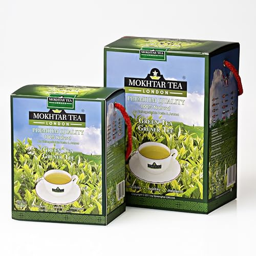 Mokhtar Tea London | Green Tea | Premium Quality | Loose Leaf | 500 gram | 100% Natural