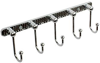tktrading24 Handtuchhalter Wandhandtuchhalter 5 Haken Kleiderhaken towel holder Edelstahl