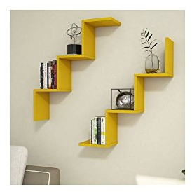 MINAR by Homemania Regal Iris, dunkelgelb
