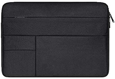 Reißverschluss Wasserdicht Laptop Sleeve Case Laptophülle Notebook Große Kapazität Hülle Tasche Schwarz 15.4