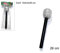 DUE ESSE Microfono Argento Finto 26 cm da Scena Spettacolo Carnevale Party Festa Animazione