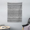 ABAKUHAUS Azteken Wandteppich, Monochrome Rhombuses aus Weiches Mikrofaser Stoff Waschbar ohne Verblassen Digitaldruck, 110 x 150 cm, Schwarz und Weiß
