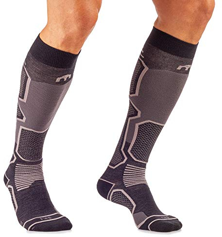 MICO CALZE SKI Medium 100% Made in Italy, Maglia in Lana + fibra LYCRA, Alte Performance, Ultraleggere, Unisex per Uomo e per Donna Sportivi (Taglia 44-46)