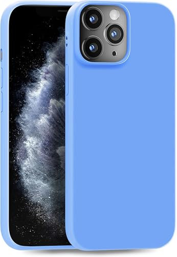 MyGadget TPU Case for iPhone 11 Pro - [ Camera Protection & Anti Fingerprint ] - Silicone Cover with Soft Touch & Anti Scratch Shell - Matte Light Blue