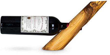 Weinflaschenhalter Holz Olivenholz H25cm Flaschenhalter Weinhalter Tischdeko Weinständer Flaschenständer