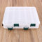 Nikou Tackle Box - 12 Compartments Plastic Tackle Storage Box Lure Case Tackle Box Double-Sided Storage Case