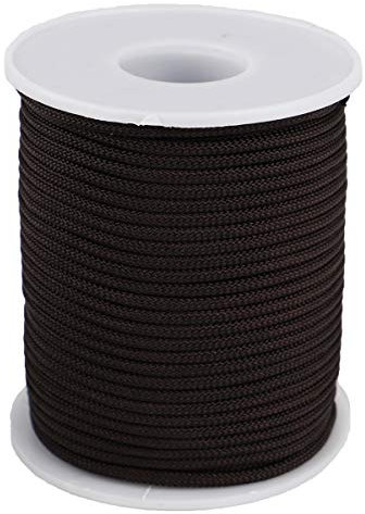 Nylon Twine Cord Thread String for Necklace Bracelet Jewelry Making Crafting Accessories (Coffee, 2mm-98feet)